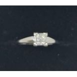 18ct white gold diamond ring