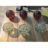 Large clear glass bubble weight