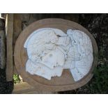 Roman style marble plaque