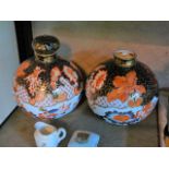 Pair of Crown Derby jars