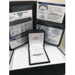 Platinum Leo diamond (0.28ct) with box and certification