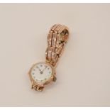 Miscellaneous 9ct yellow gold non-hallmarked dress watch