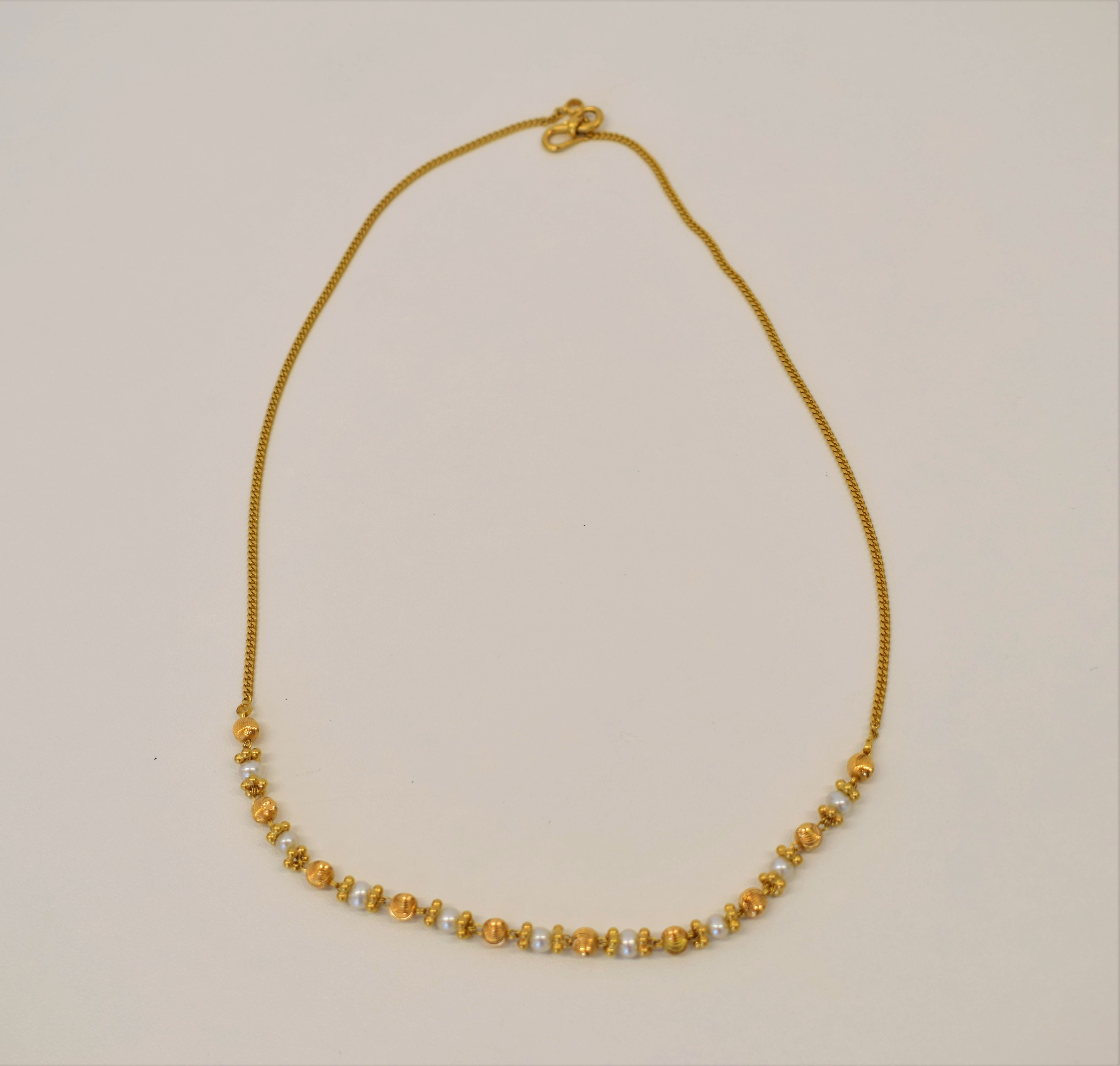 Mixed 22ct gold necklets - Image 4 of 7