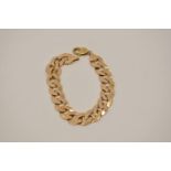 9ct gold hallmarked curb bracelet