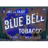 Enamelled Bluebell Tobacco sign