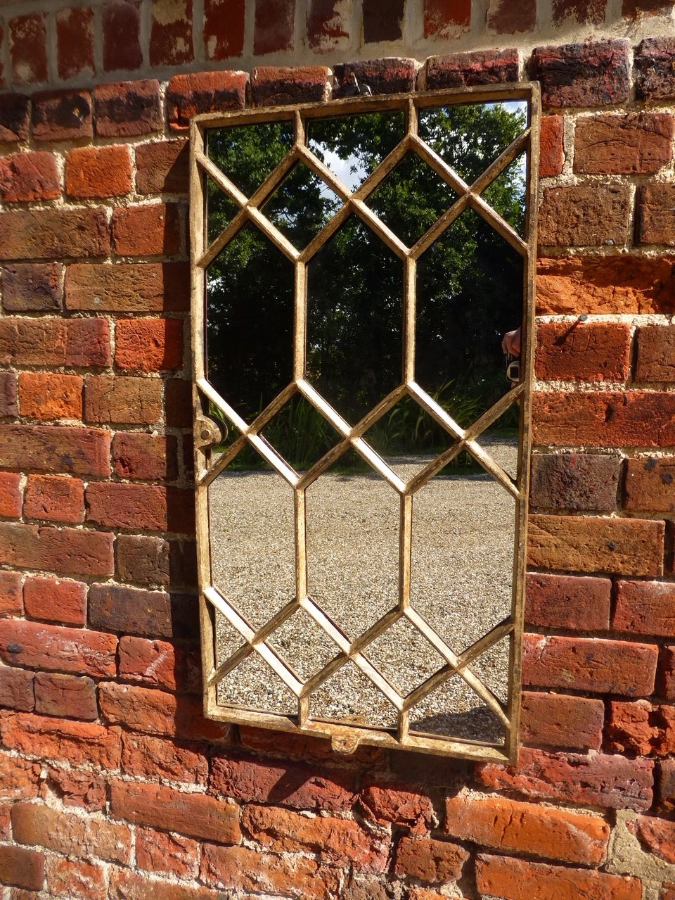 Decorative Cast Iron Window Mirror