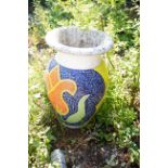 Mosaic styled vase