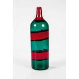 Flasche "Fasce orizzontale" Fulvio Bianconi (Entwurf), Venini, Murano, 1950 Farbloses Glas, mit