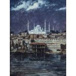 Arthur Victor Coverley-PriceGroß Britannien, 1901 - 1988 Istanbul im Mondschein mit Blick über den