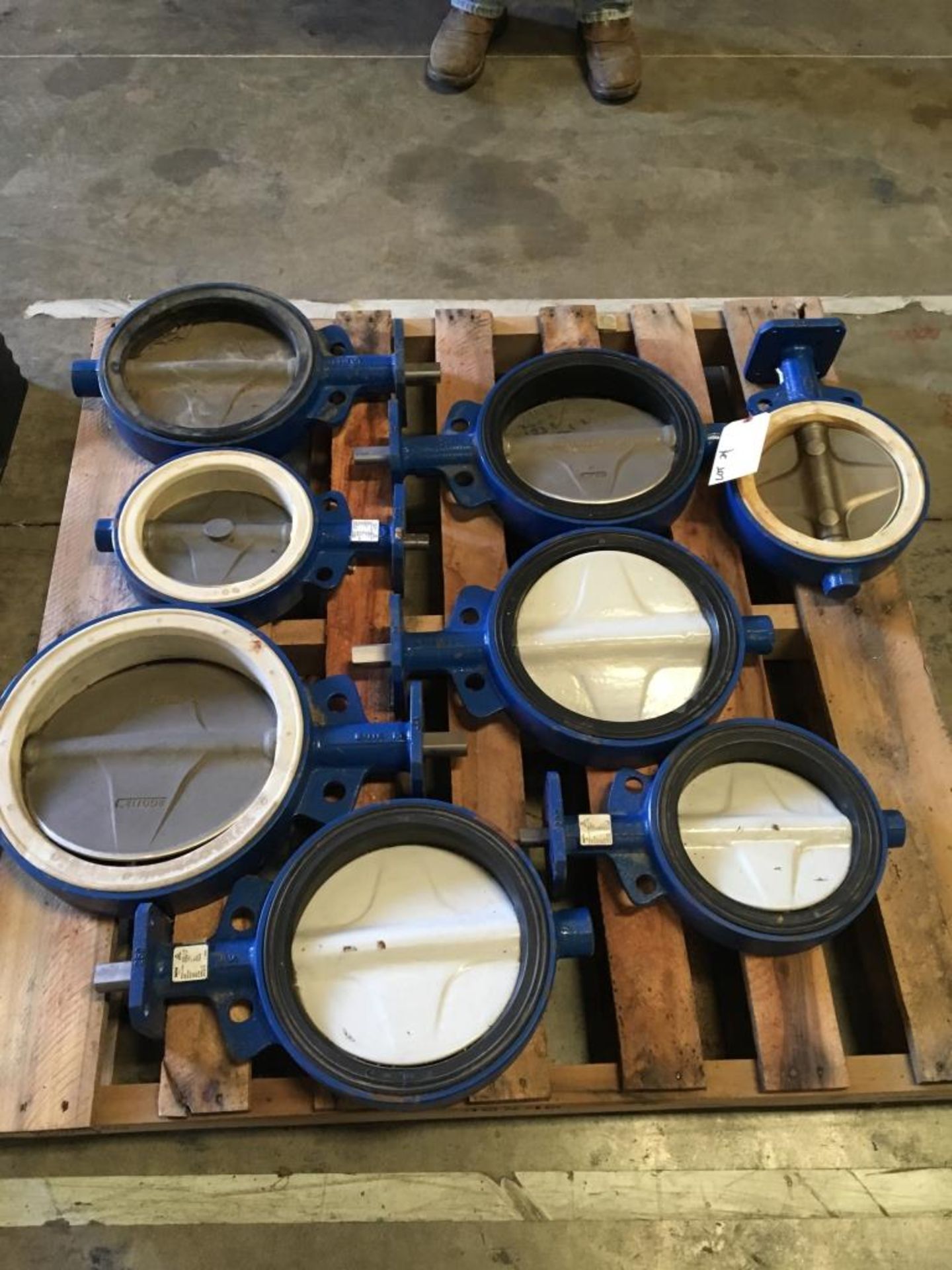 8 Delval Butterfly Valves 4-10in, 3-8in