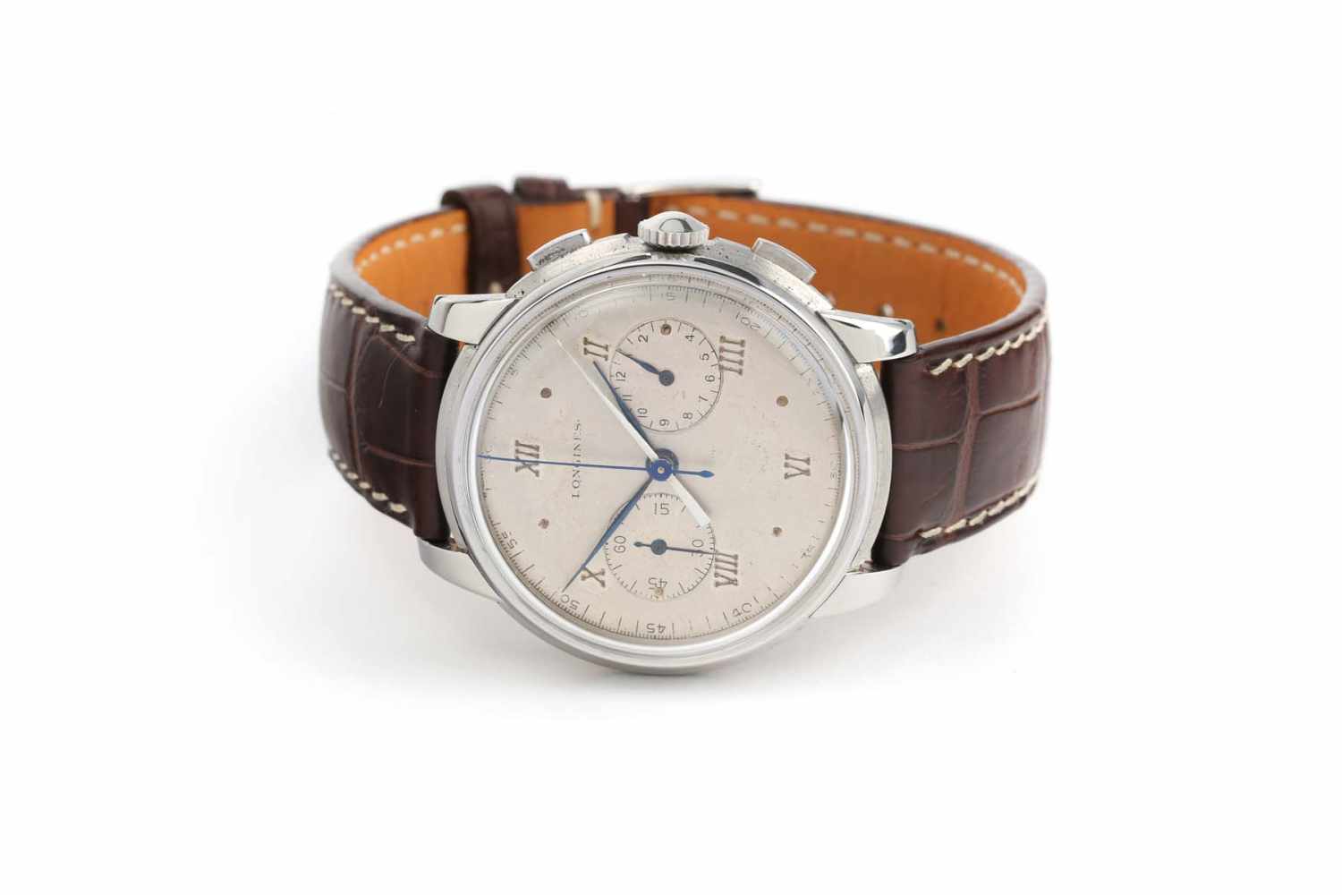 Longines 13ZN Sommatore Vintage ChronographJahrgang: 1945, Stahlgehäuse, Handaufzugswerk, Plexiglas,