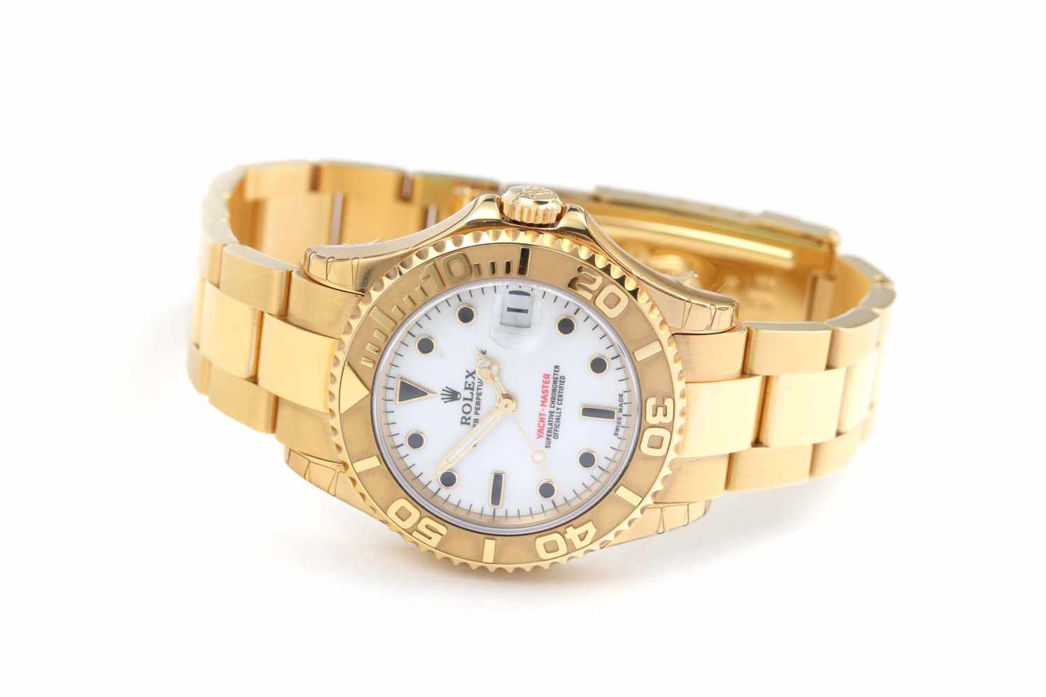 Rolex Yachtmaster Medium in 750 GoldGehäuse aus 18K Gold (750), Automatik, Chronometer, Zifferblatt: