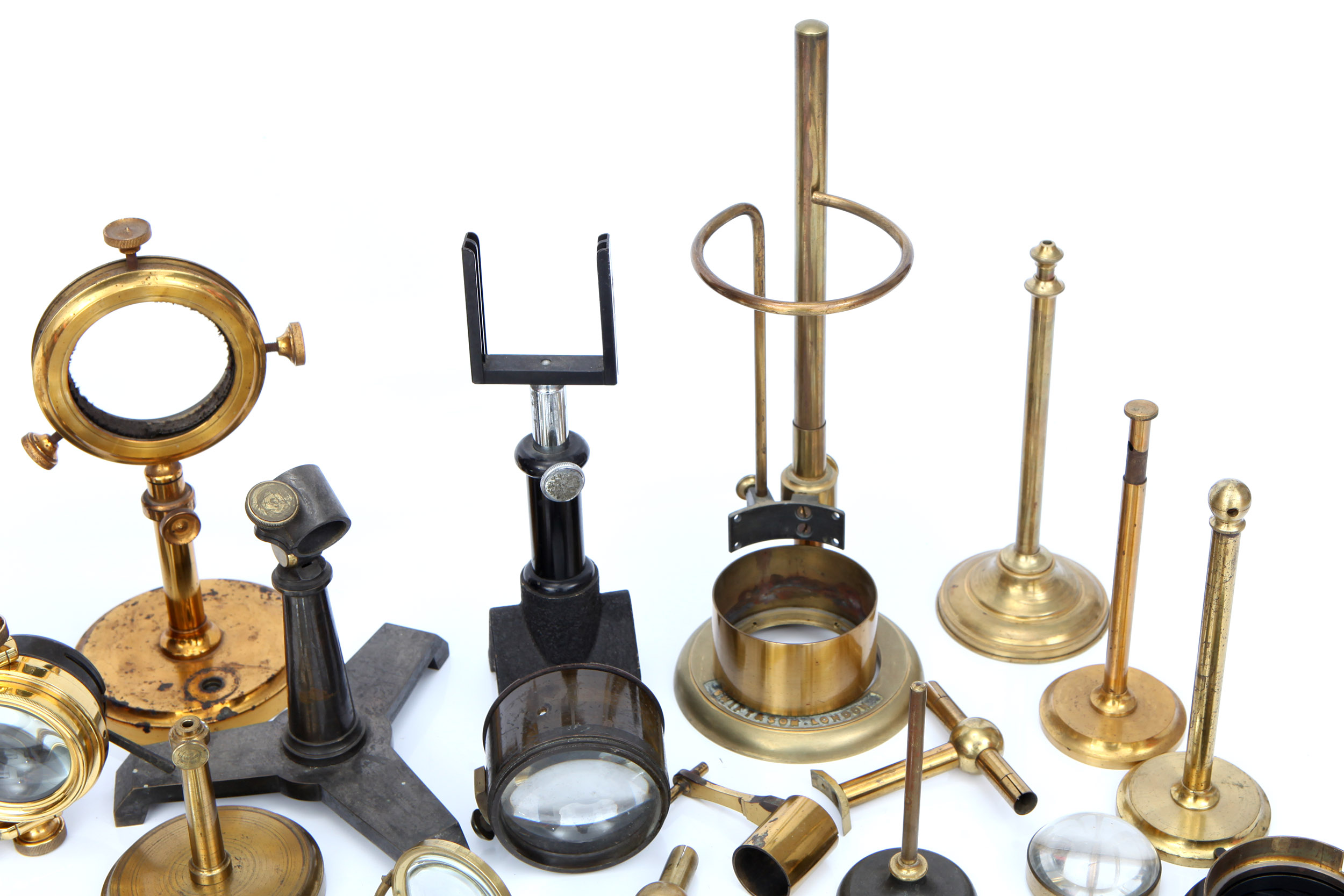 A Large Collection of Microscope Bullseye Condensor Parts, - Image 4 of 4