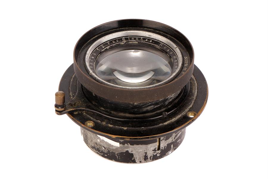 A Hugo Meyer Trioplan f/3 6" Lens,