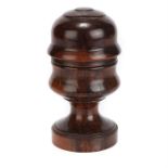 A Large Rosewood Pill Silverer,