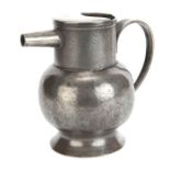 A French Pewter Spouted Ewer,