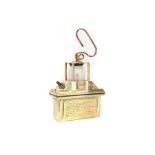 A Heavy Brass Miners Safety Lamp,