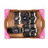 A Selection of Various SLR Cameras,