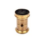 An Alphonse Darlot No.3 Hemisperique Brass Lens,