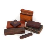 A Collection of Various Small Wooden Case,