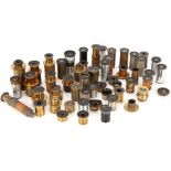 A Large Collection of Microscope Eyepieces,