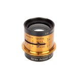 A Ross Zeiss Convertible Anastigmat f/6.3 14" Brass Lens