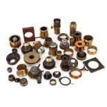 A Large Collection of Microscope Sub-stage Accessories,