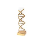 Brass Sculptural Representation of the Double Helix,