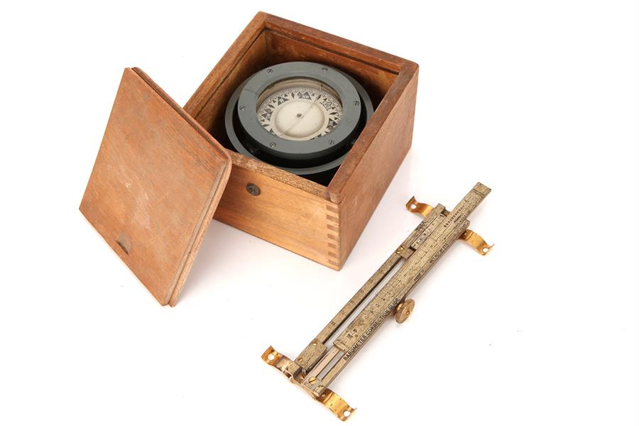 A Barometer Correction Slide & Compass,