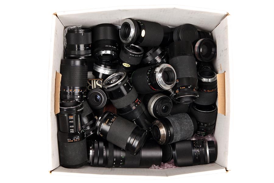 A Selection of Various SLR Lenses,