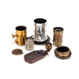 A Collection of Various Brass Lenses,