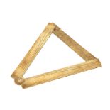 A Brass Sector with Hinged Strut,
