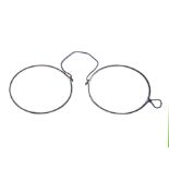Spectacles - An Unusual Pair of Oversized Pince-Nez,