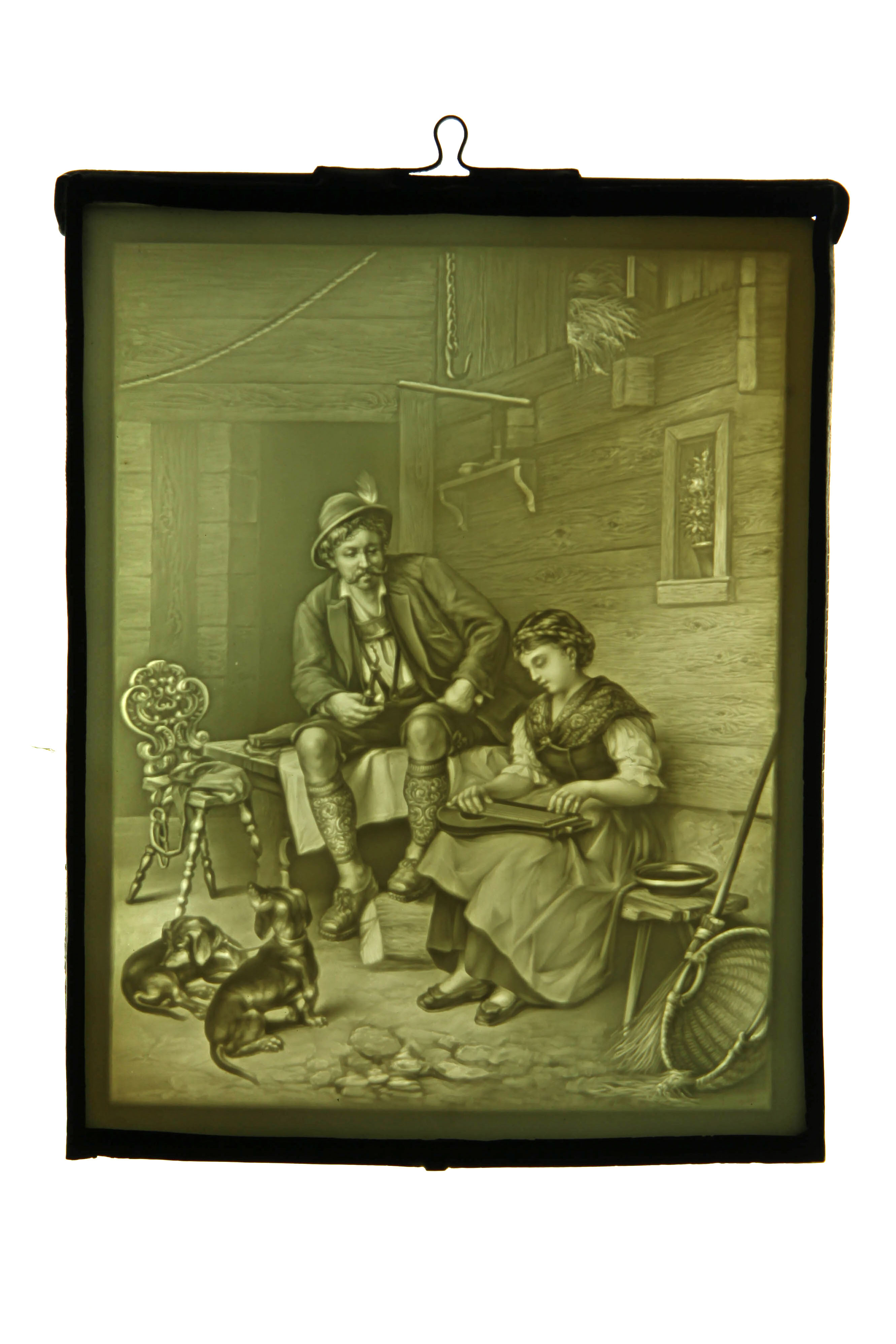 A Lithophane in Lead Frame,