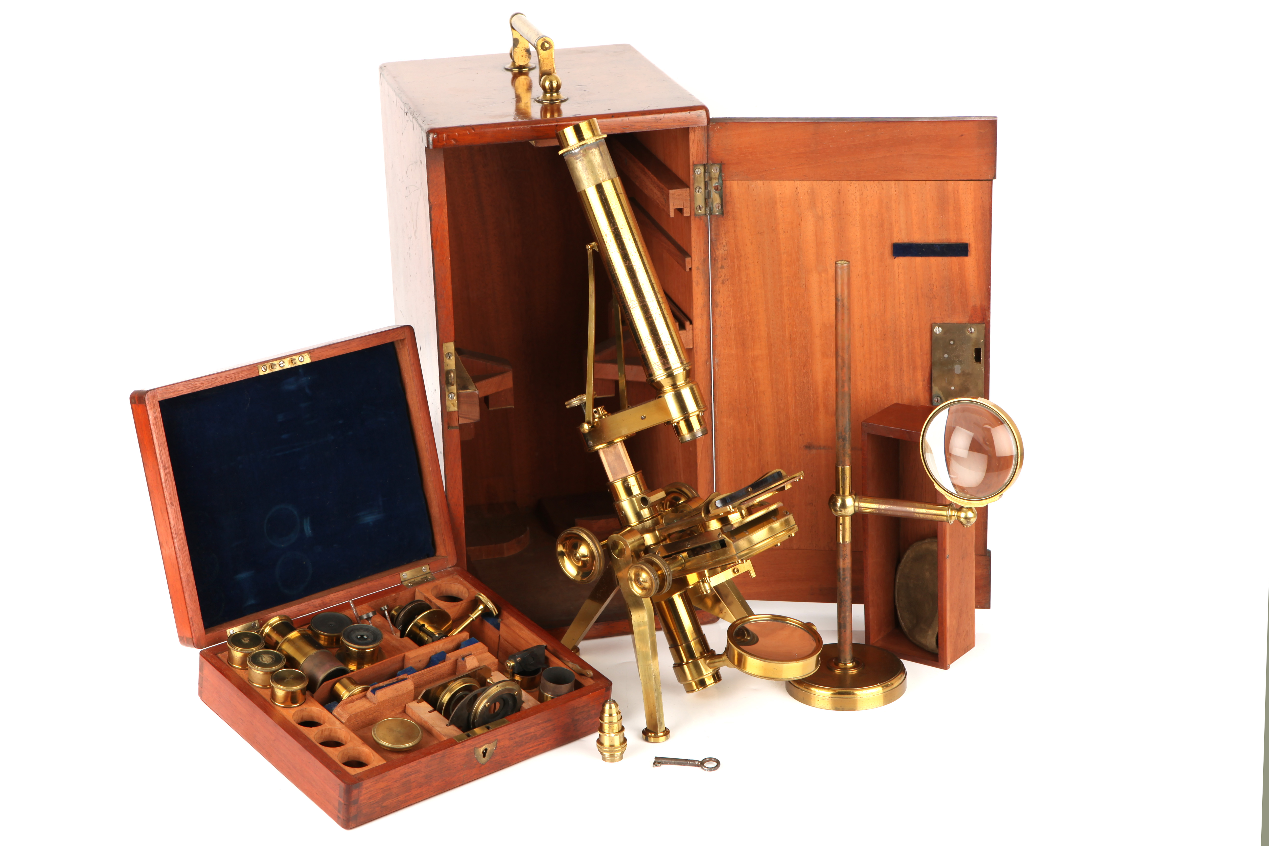 A Powell & Lealand No.3 Microscope,