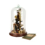 A Large Exhibition 'Dick Petrological' Microscope,
