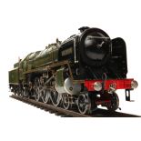 A Finely Engineered & Well Presented 3½" Gauge Model Of A BR Class 4-6-2 Locomotive & Ten