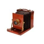 A J. T. Chapman 'The British' Half Plate Mahogany Field Camera,