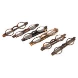 Six Pairs of Tortoiseshell Spectacles,