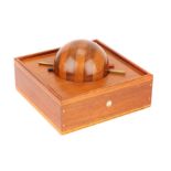 A Wooden Magnetic Demonstration Globe,