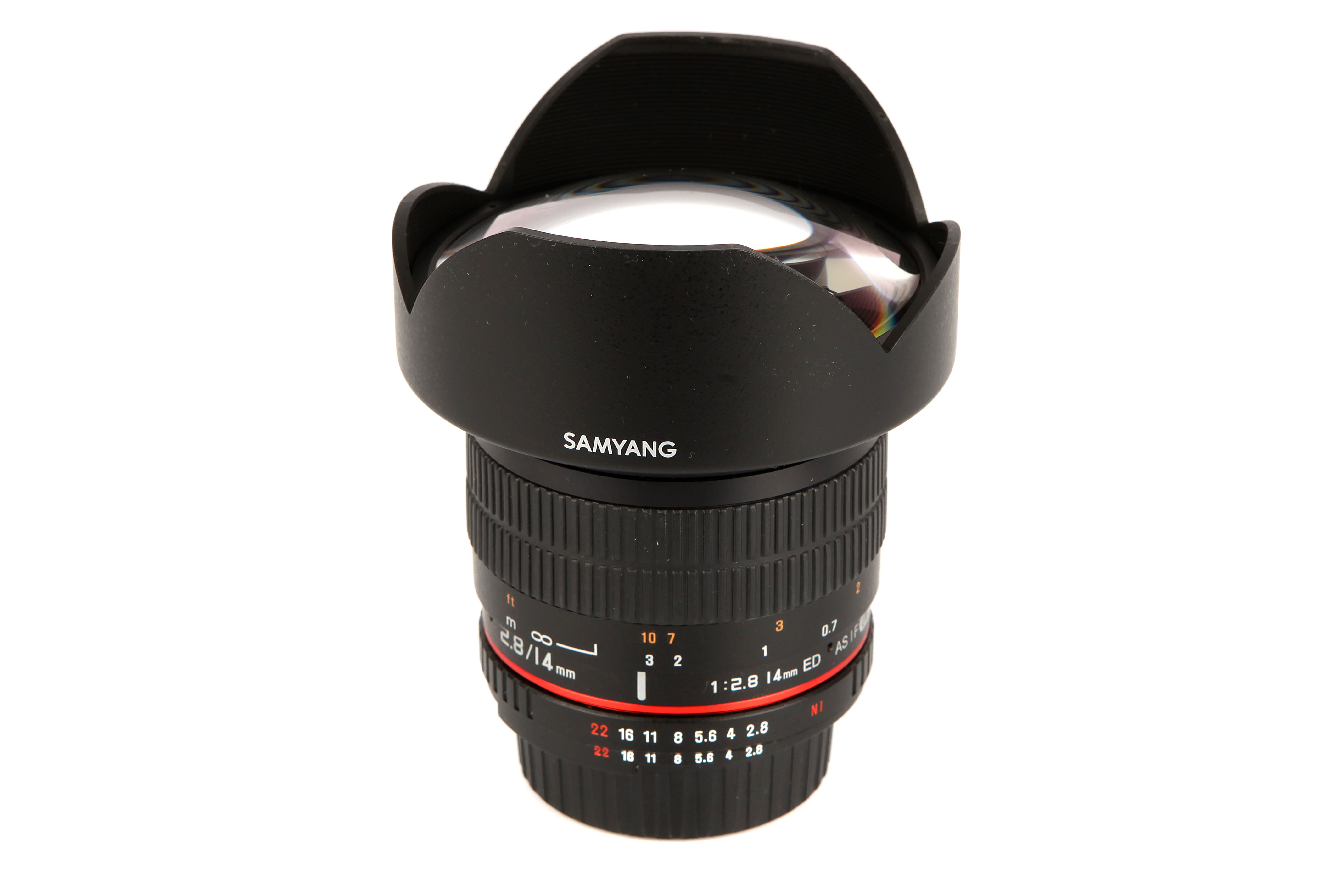 A Samyang ED AS IF UMC f/2.8 14mm Lens,