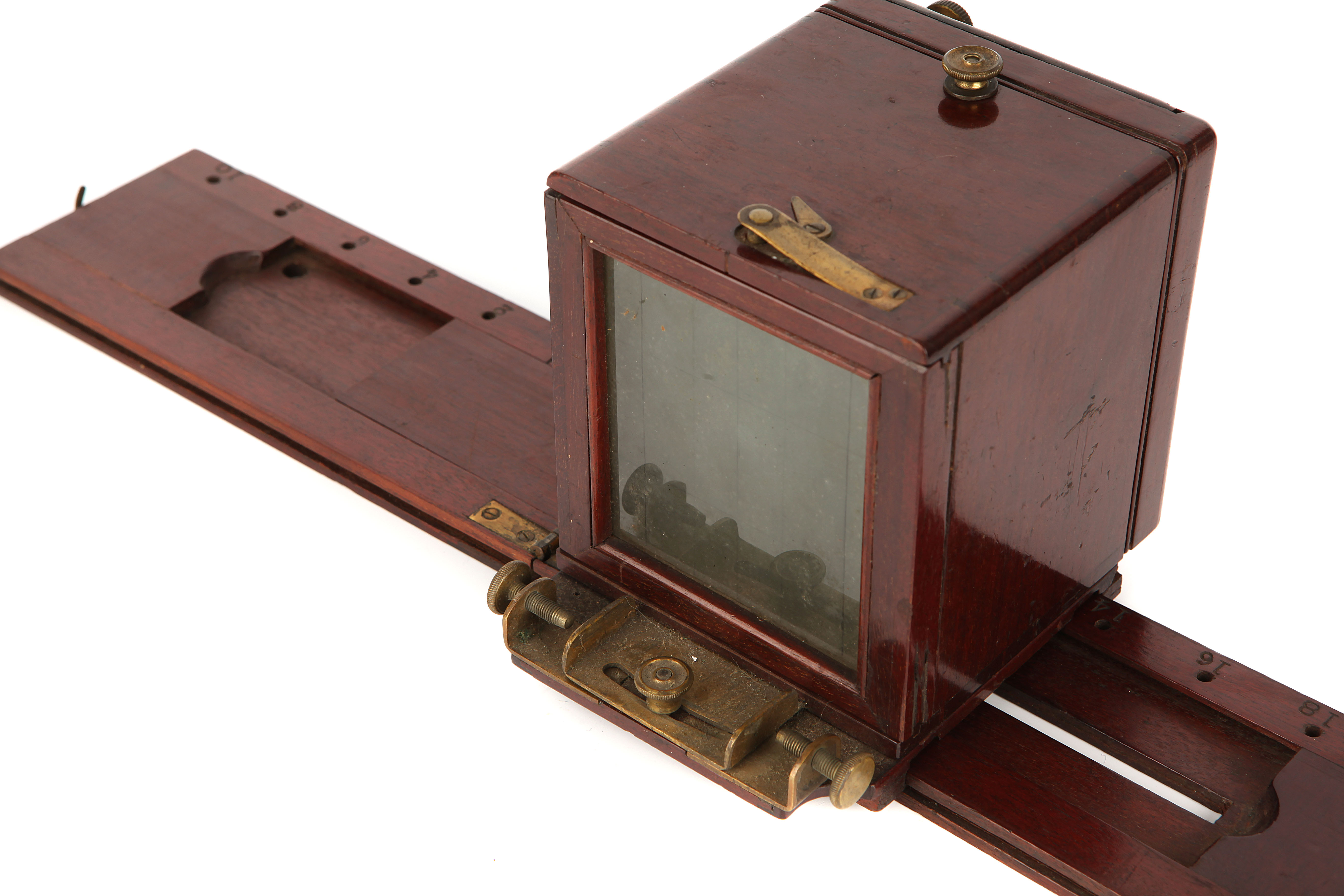 A C. T. Crouchton 2¾x3¼" Stereo Sliding Wet Plate Mahogany Camera, - Image 4 of 9