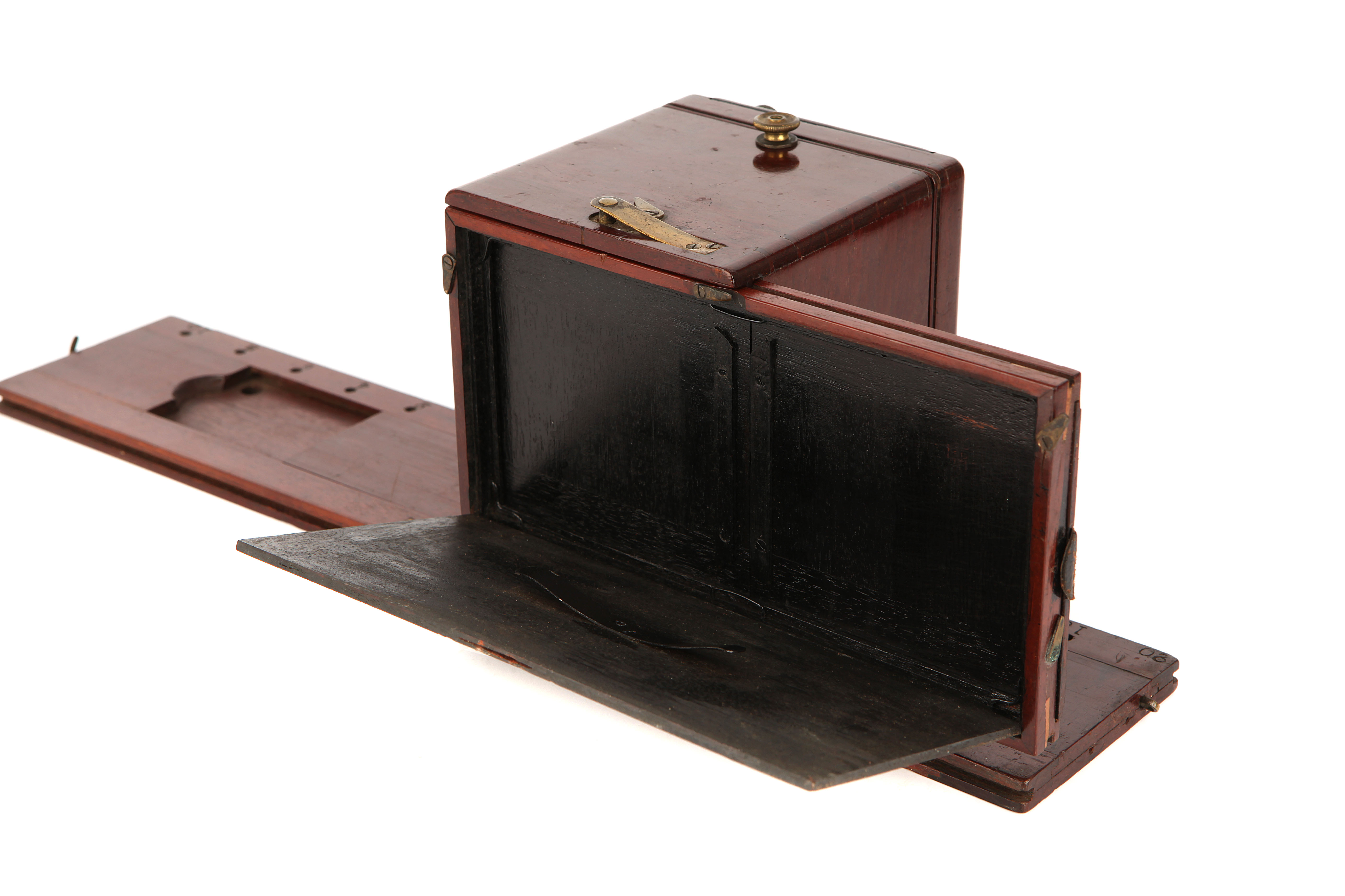 A C. T. Crouchton 2¾x3¼" Stereo Sliding Wet Plate Mahogany Camera, - Image 5 of 9