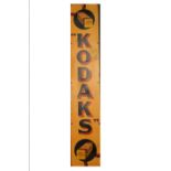 A Kodak Enamel Advertising Sign,