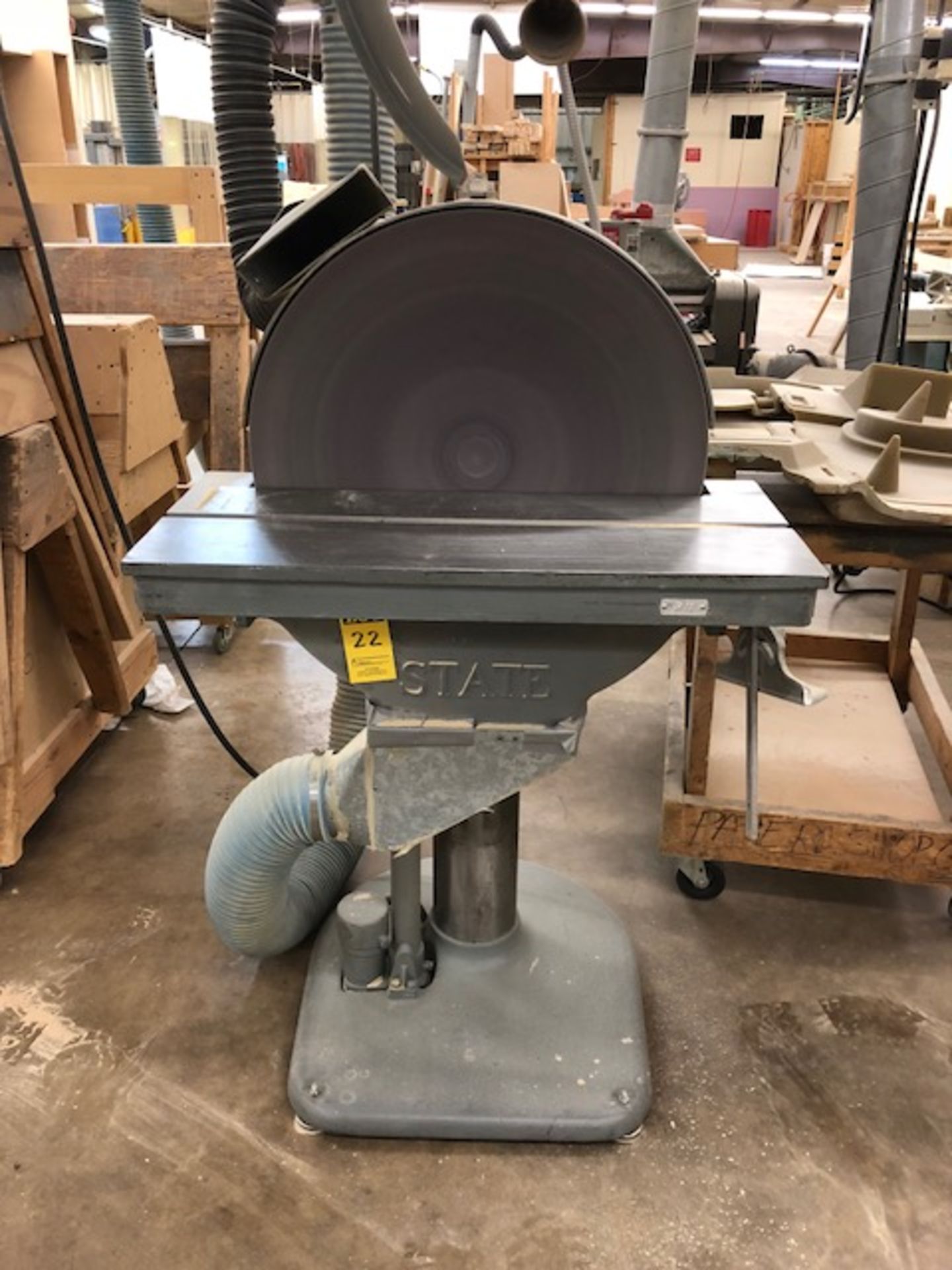 State d24 24" single end disc sander, 3 hp - removal available October 26, 2018