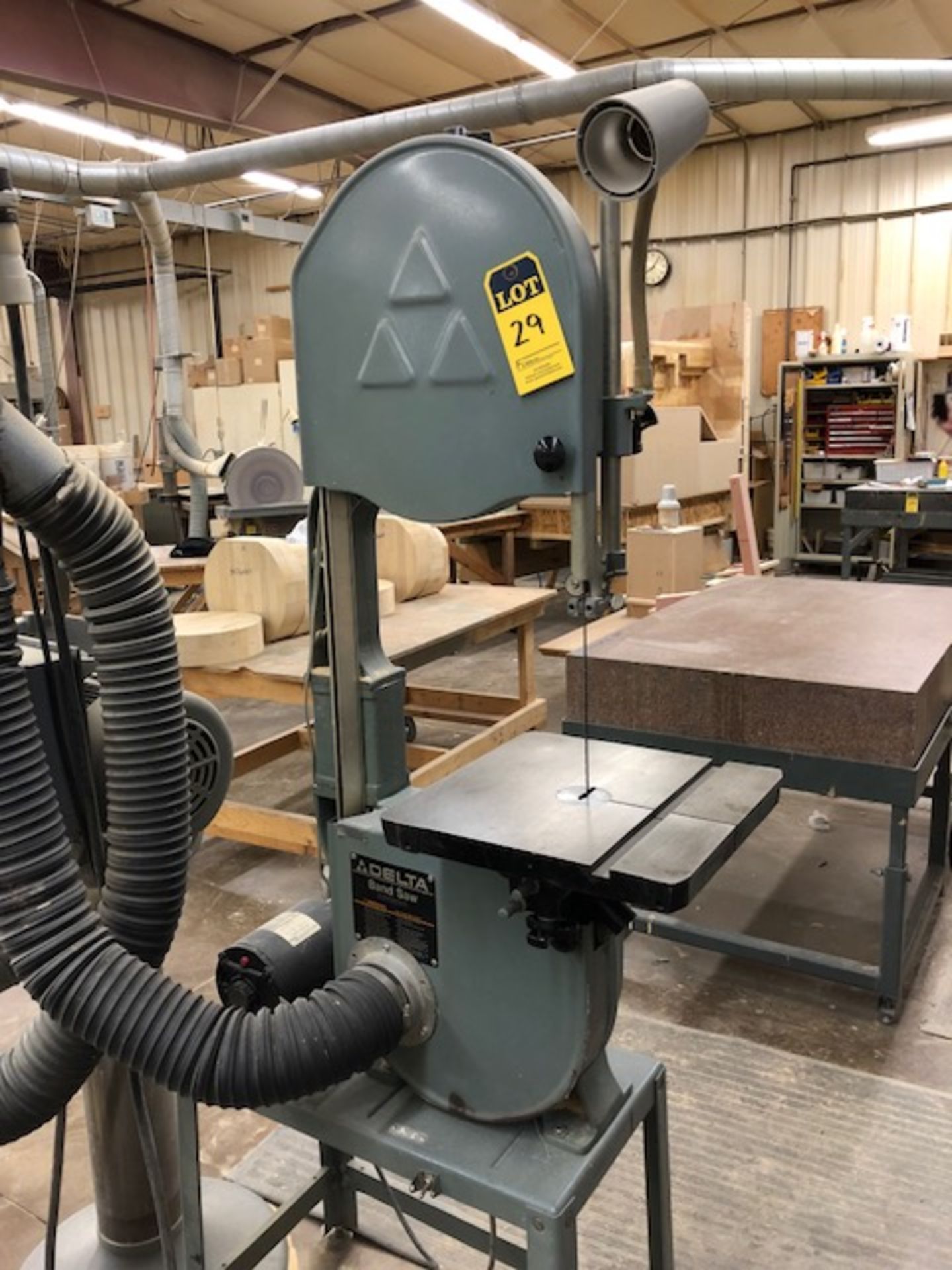 Delta model 28-243s 13" vertical band saw s/n 88g48073 - removal available October 26, 2018