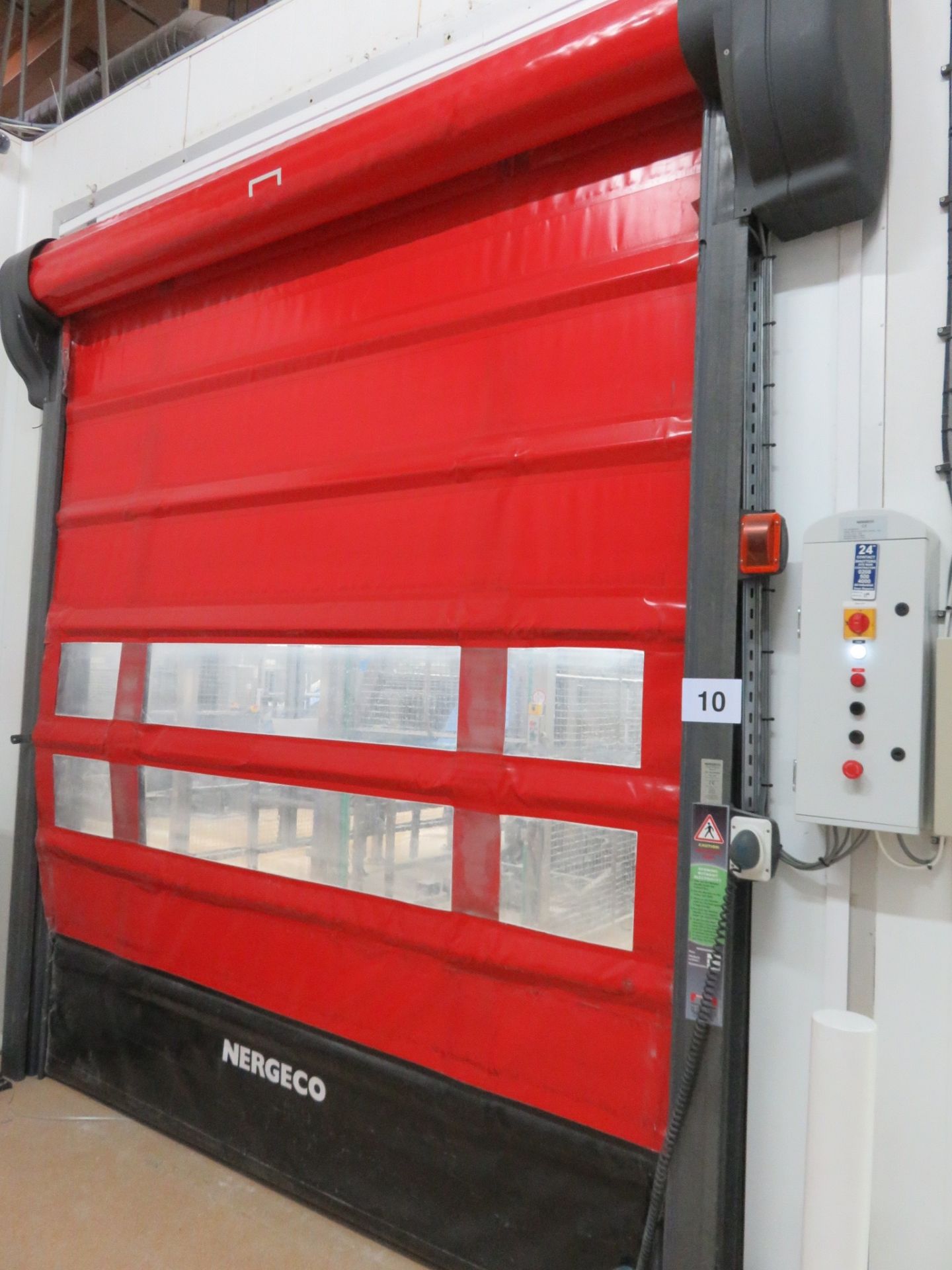 Nergeco Speed Door. Approx. 2800mm long x 3000mm high. Lift Out £125