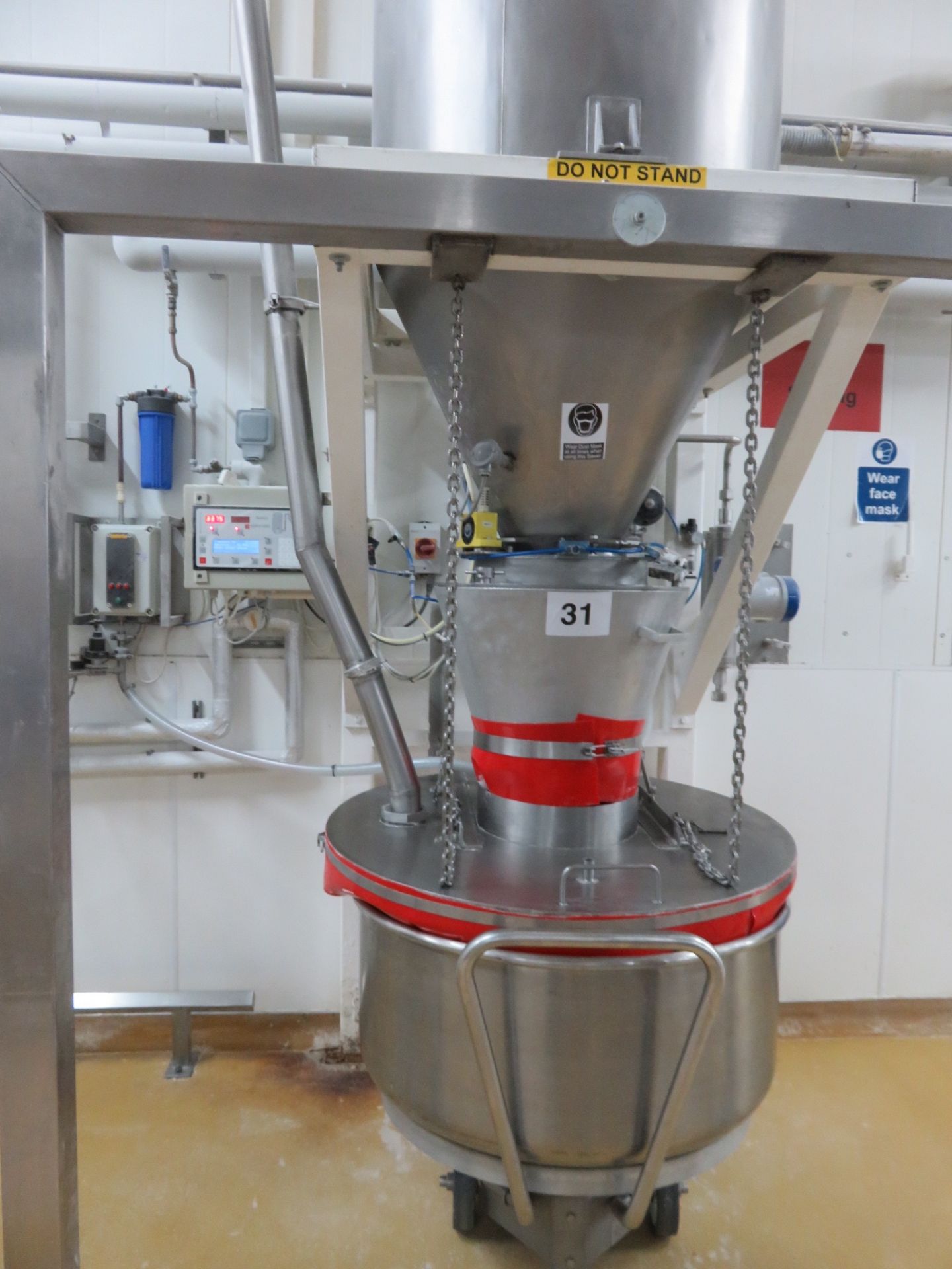Spiromatic model Spido 6. Flour delivery system. Up to 350 kilos.On weigh cell. Lift Out £300 - Bild 7 aus 7