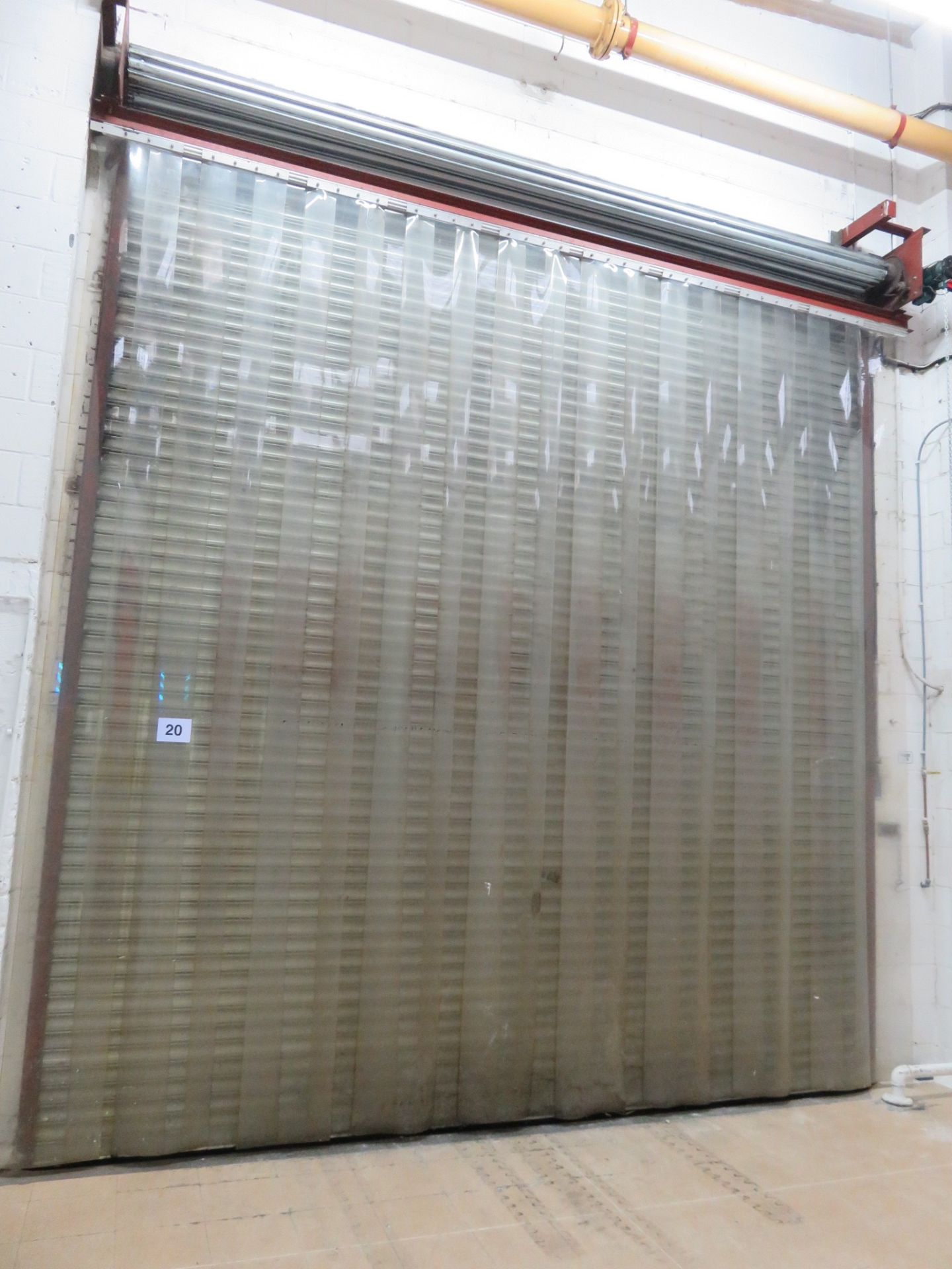 Plastic Curtain 4500mm wide x 4200mm high. Lift Out £30