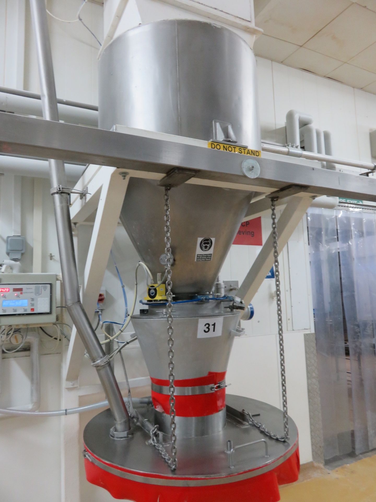 Spiromatic model Spido 6. Flour delivery system. Up to 350 kilos.On weigh cell. Lift Out £300